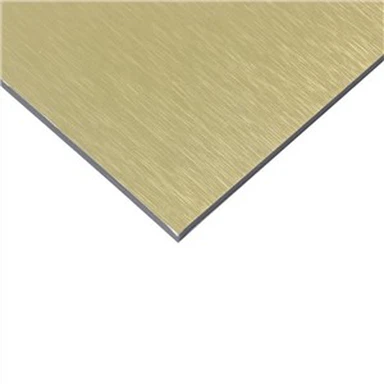 Zlatni četkani aluminijski kompozetni paneli